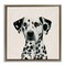 Stupell Industries Traditional Dalmatian Portrait Framed Floater Canvas Wall Art
